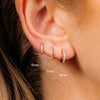 2/6PCS 316L Stainless Steel Minimalist Hoop Earrings Crystal Zirconia Small Cartilage Helix Tragus Piercing Jewelry for Women - Image 5