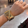 Punk Exaggerated Metal Flaw Bangles For Women Irregular Crystal Cuff Bracelet Manchette Statement Jewelry Accessories Men - Image 3
