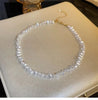 Imitaition Pearl Necklace for Women Simple Collarbone Chain White Choker Necklaces Wedding Jewelry - Image 12