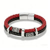 Punk Viking Style Bracelet Stainless Steel Compass Norse Runes Amulet Beads Braided Multilayer Leather Bracelet - Image 6