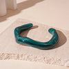 Unique Irregular Acrylic Cuff Bracelets for Women Simple Texture Multicolor Geometric Open Bangle Female Jewelry - Image 23