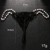 Stonefans Sexy Pearl Panties Body Chain Jewelry For Women Bikini Lingerie Rave Thong Panties G String Gift Club Party