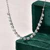 Bubble-Style Clear Stone Necklace with 3 mm Accents and 45 cm to 50 cm Chain - Image 15