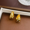 Smooth Star Zircon Hoop Earrings for Women Girls Metal Chunky Sun Rhinestone Ear Buckle Punk Y2K Jewelry - Image 6