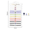 12Pcs/Set Colorful Stone Bracelets Adjustable Rope Braided Bracelet Handmade Bohemia Bracelets with Cards - Image 31