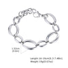 Stainless Steel Oval Chain Bracelet for Women, Gold Plated Chunky Link Bracelet Wristband, Jewelry - Image 9