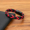 Xqni Classic Braided Leather Bracelet Men Jewelry Charms Design Stainless Steel Punk Bracelets For Men Husband Friend Gift - Image 6