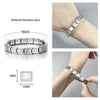 Women Men Simple Bangles Charms Italian Links Stainless Steel 9mm Width Gold Color Bracelets Jewelry Gifts - Image 4