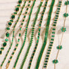 Mix Style Green Micro-inlaid Zircon Tennis Bracelet for Women Men Bracelet Jewelry Accessories - Image 1
