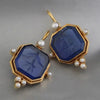 Elegant Vintage Geometric Pearl Pendant Drop Earrings Women Hanging Piercing Earring Wed Bridal Jewelry Gift - Image 2