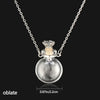 Openable Glaze Vial Pendant Necklace Water Drop Heart Steel Chain Keepsake Jewelry Gift Perfume Mini Bottles Jewellery Necklace - Image 9
