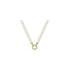 Imitation Pearl Beaded Necklace or Bracelet with Cubic Zirconia Round Clasp - Image 6