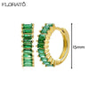 13mm Crystal Hoop Earrings for Women Silver Needle Zircon Huggie Small Earrings Hoop Piercing Jewelry Gifts - Image 48
