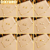 316L Stainless Steel Pearl Butterfly Flower Golden Necklace Earrings For Womens Party Gift Jewelry Set - Image 1