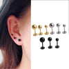 1Pair Titanium Steel 20G Flat Back Stud Earring Ball Screws Studs Ear Bone Nail Lip Tongue Piercing Body Jewelry for Women Men - Image 21