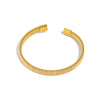 Woven Bracelet for Women, Adjustable Open-End Bangle, Gold Plated Stainless Steel, Delicate Jewelry Gift Idea - Image 9