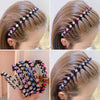 Non-Slip Rhinestone Hairbands Elastic Flower Pearl Women Hair Hoop Bands Headband Bezel Girls Hair Accessories Headdress - Image 1