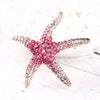 Rhinestone Cute Multi-Color Starfish Brooches For Women Men Clothing Accessories Exquiste Star Brooch Pins - Image 1