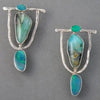 Boho Dangle Earrings for Women Indian Tribal Personality Resin Stone Vintage Hanging Pendant Earrings Party Jewelry Gift - Image 1