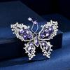 Romantic Purple Zircon Butterfly Brooches for Women Clothes Accessori Bow Dragonfly Ginkgo Leaf Broche Decorativo De Ropa - Image 26