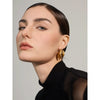 Stylish Unique Stainless Steel Geometric Statement Earrings Creative Metal Gold Color Temperament Jewelry Women - Image 2
