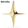 Stainless Steel Star Brooches For Women Men 2-color Simple Easy-match Metal Party Casual Brooch Pins Gifts - Image 1
