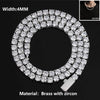 Hip Hop Jewelry Cubic Zirconia Iced Out Tennis Chain Iced Out Gold Plated Bling Necklace For Women - Image 12
