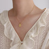 Stainless Steel Tulip Rose Pendant Necklace in Gold-Tone or Silver-Tone - Image 4