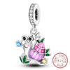 Silver Charm Beads Glowing Luminous Firefly Butterfly Pendant for Bracelet Charm Jewelry - Image 13