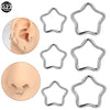 1PC Titanium Star Daith Earring Conch Helix Septum Piercing Clicker Segment Nose Ring Helix Rook Ear Piercings Women Jewelry 16G - Image 1