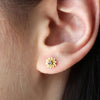 Zakol Dainty Flower Stud Earrings Gold Color Fancy Ear Accessories for Women Daily Wear Girls Gift Statement Jewelry - Image 5