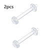 2pcs Clear Surgery Bioflex Nose Rings Belly Rings Septum Eyebrow Lip Cartilage Earring Industrial Plastic Piercing Jewelry - Image 20