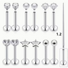 13Pcs 16G Lip Labret Medusa Rings Studs Stainless Steel Snake Bite Lip Rings Catilage Tragus Helix Daith Earrings For Women Men - Image 7