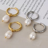 Pearl Dangle Earrings For Women Men Accessories Stainless Steel Hoop Earring Jewelry Piercing Starfish Turtle - Image 1