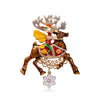Rinhoo Cute Full Rhinestone Deer Brooches For Women Year Decorative Imitation Pearl Animal Elk Lapel Pins Christmas Jewelry - Image 16