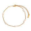Crushed Stone Handmade Foot Chains Gold Plated Jewelry 316L Stainless Steel Bracelet for Women - Image 8