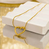 Dainty Gold Color Heat Love Pendant Collar Necklace Stainless Steel Jewelry Gift for Her - Image 5