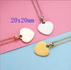 10Pcs/Lot Mirror Polish 20/25mm Heart Pendant Necklace Stainless Steel Cross Chain Necklace For Mens Women's Trends Jewelry - Image 12