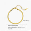 Gold Silver Color Stainless Steel Flat Chain Bracelet For Men Retro Jewelry Accessories Women Wrap Bangle - Image 12