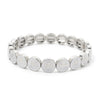 Happy Bangle Paved Diamond Enamel Beaded Bracelets For Women Boho Gold Color Elastic Bracelets - Image 23