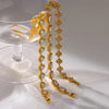 Sparkling Oval Zirconia Tennis Chain Bracelet Gold Plated Stainless Steel Dainty Chain Jewelry for Women Gift - Image 3