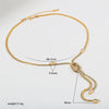Stainless Steel Shiny Zirconia Pendant Necklace For Women Delicate Pvd Plated Charm Jewelry Gift - Image 14