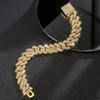 Hip Hop Square 14MM Cuban Link Necklace Men Gold Color Women Rhinestone Iced Out Cuban Chain Punk Jewelry Necklaces Gift - Image 4