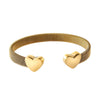Heart Bracelets Grey Mesh Silver Gold Color Lover's Stainless Steel Open Cuff Bracelet for Women Cuff Bracelets Jewelry - Image 7