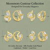 Minimalism Brass Twisted Pear Hoop Earring Women Gold Double Plated Marquise Contour Droplet Huggies Earring - Image 6