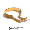 Style Stainless Steel Chain Tassel Cuff Bracelet Bangle Gold Color Plated Personality Charm Jewelry - Image 1