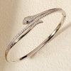 Copper Zirconium Snake Bracelet For Women Classic Handcrafted Crystal Opening Bangles Hand Bracelet Jewelry Accessories - Image 3