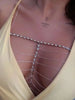Stonefans Rhinestone Multilayer Chest Chain Harness for Women Nightclub Outfit Sexy Crystal Body Chain Jewelry Dress Accessories