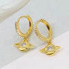 Cute Snowflower Christmas Earring Pave Cubic Zirconia Hoop Earrings for Women Christmas Jewelry - Image 13