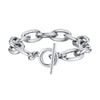 Chunky Toggle Link Chain Bracelet in Stainless Steel - Image 25